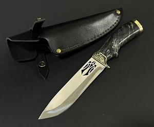 🔱Ukrainisches Patriotisches Jagdmesser Handarbeit Messer Wappen der Ukraine Dreizack 🔱 - Bild 1 von 8