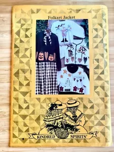 Vintage Kindred Spirits Seasonal Folk Art Jackets Applique Patterns - Picture 1 of 4