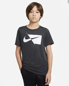 Neu Nike ältere Kinder Dri-Fit Kurzarm Trainingsshirt DN215-010 - Bild 1 von 2
