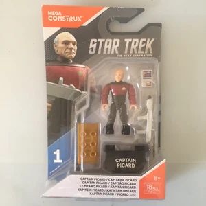 Mega Construx Star Trek Die nächste Generation Captain Picard 2017 Mattel 2" 18 Stck. - Bild 1 von 3