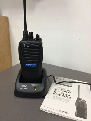 Used UHF 2 Way Radio,  ICOM IC-F4011, 400-470 MHz, 16 CH, ANTENNA, CHARGER, BAT* - Image 1 of 4