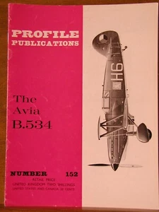 Profile Publications. AVIA B.534 Fighter WWII Czech Biplane #152 OOP 1/72 1/48 - Imagen 1 de 1