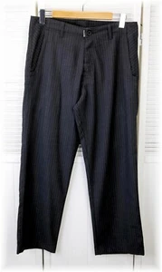 Men's Dexter Revolution Embroidered Logo Pinstripe Charcoal Pants Size 30 - Picture 1 of 6
