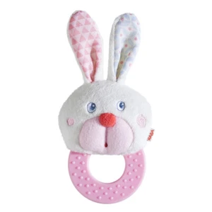 HABA Chomp Champ Bunny Teether - Soft Lightweight Clutching Toy - Picture 1 of 4
