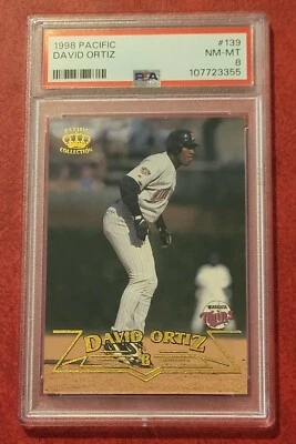 ⚾️ DAVID ORTIZ 1998 Pacific #139 / PSA 8 NM-MT / RED SOX TWINS - Image 1 of 4