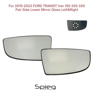 Pair Side Mirror Lower Glass for 2015-2023 FORD TRANSIT 150 250 350 non-heated - Picture 1 of 7