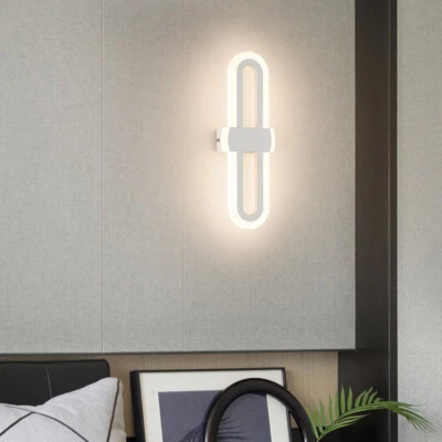 15W LED Bedside Bedroom Modern Lighting Wall Light Fixture Nordic Simple Lamp - Image 1 of 4
