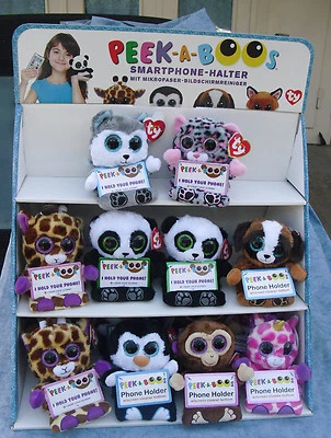 W-F-L TY Peek-A-Boos Handyhalter Glubschi Auswahl 15 cm