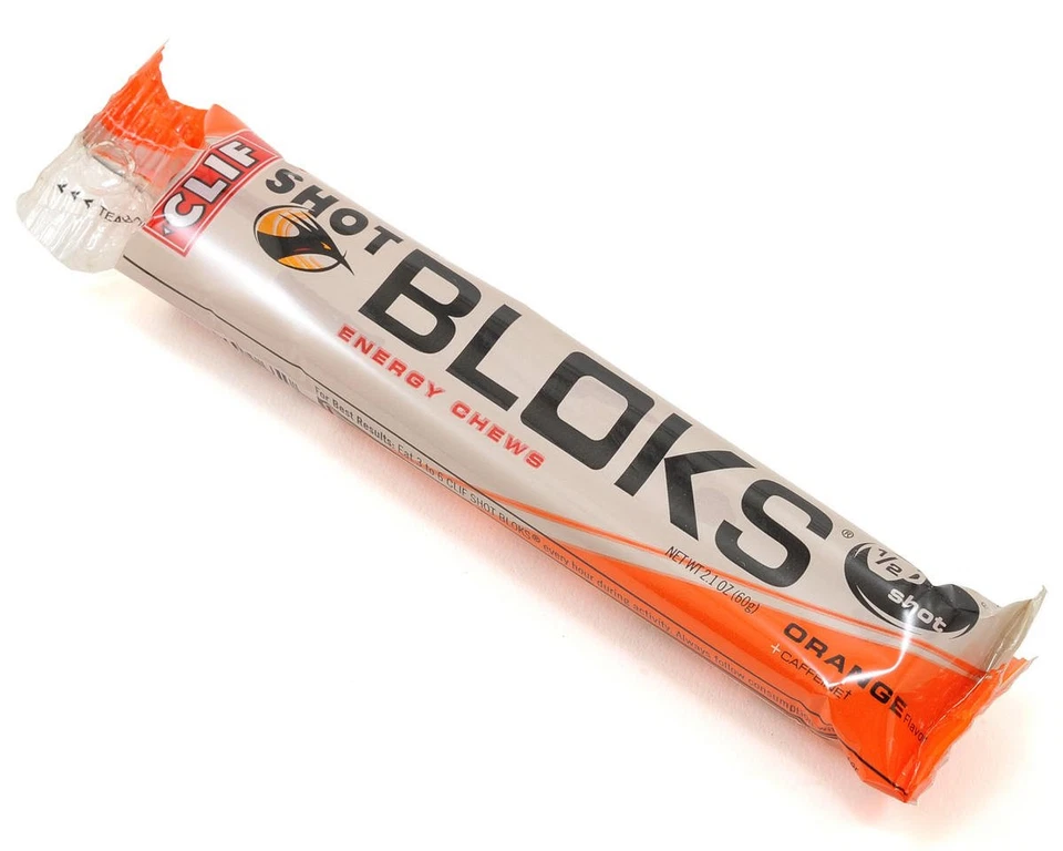 Clif Bar Shot Bloks Energy Chews (laranja com cafeína) - Imagem 1 de 2