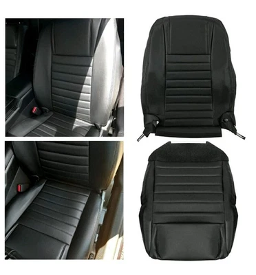 Juego de funda de asiento negra inferior para conductor Ford Mustang 2005 2006 2007 2008 2009 Foto 1 de 4