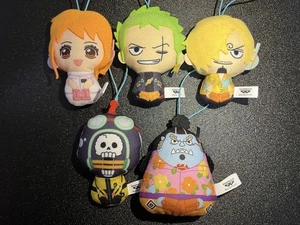 Einteiliges Eierkopf Stofftiere 5-teiliges Set Nami Zoro Sanji Brook Jinbe gebraucht - Bild 1 von 8
