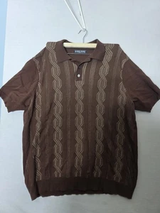 Polo PJ Paul Jones marrón tejido XL para hombre - Imagen 1 de 7