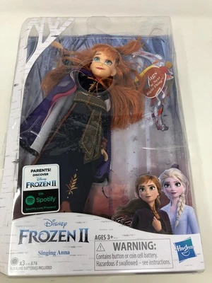 Disney Frozen Singing Anna Fashion Doll with Music Wearing A Purple Dress Inspir - Image 1 of 3