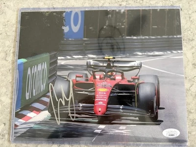 CARLOS SAINZ SIGNED 8X10 PHOTO FERRARI FORMULA 1 JSA  - Image 1 of 3