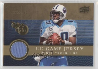 2008 Upper Deck UD Game Jersey Gold /200 Vince Young #UDGJ-VY - Image 1 of 2