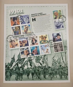 Estados Unidos 1998 Bloque 41 FDC "Estados Unidos en el siglo XX" - Imagen 1 de 1
