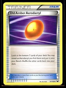 2012 Black & White - Dark Explorers Old Amber Aerodactyl #97 Non Holo Pokemon - Picture 1 of 2