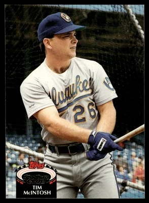 1992 Stadium Club Tim McIntosh Milwaukee Brewers #477 - Image 1 of 2