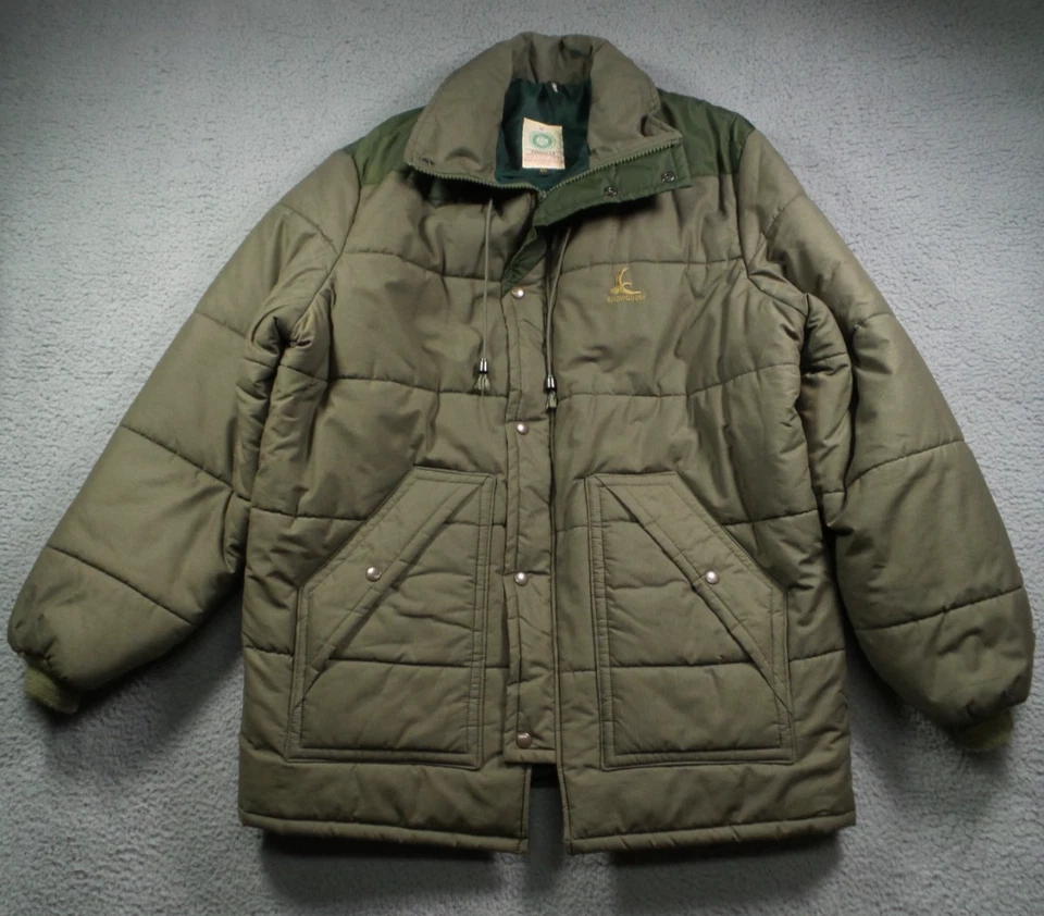 Vintage Snow Goose Pinnacle Jacket Mens Size XXL Green Quilted Full Zip Hooded - Image 1 of 4