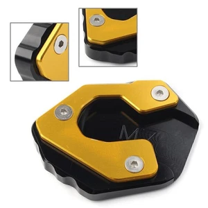 For Yamaha MT-07 FZ-07 Gold Motorcycle Kickstand Side Stand Extension Plate Pad - Picture 1 of 6