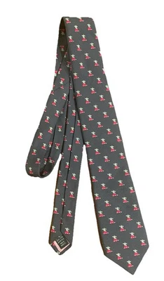 THOMAS PINK Corbata de Seda Tejida Inglaterra Zorro Rojo Chaqueta de Caza Logo*leer Foto 1 de 4