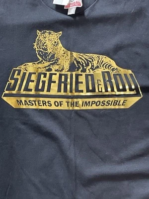 Camiseta para hombre nueva con etiquetas de Mirage Las Vegas negra gráfica Siegfried & Roy XL Foto 1 de 4