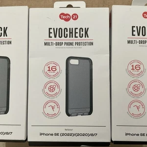 Tech21 Evo Check Case For iPhone 7 iPhone 8 iPhone Se2022 Se2020 - Clear - Picture 1 of 2