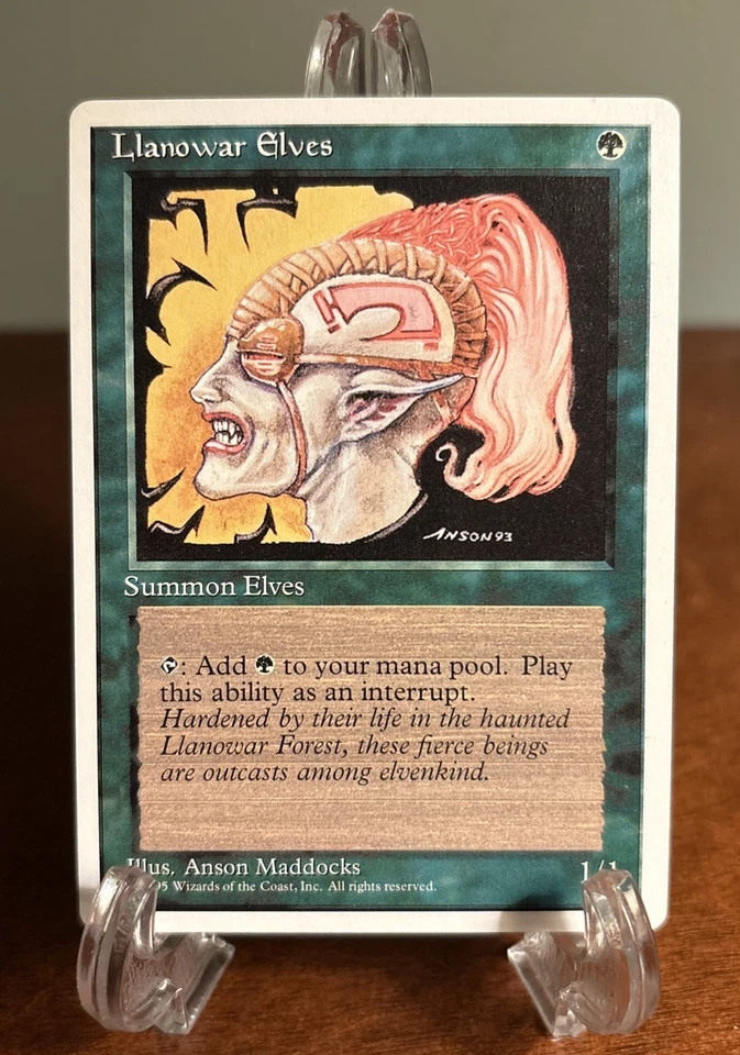 MTG Llanowar Elves Alternate 4th Alt Fourth Magic The Gathering LP Light Play - Image 1 of 2