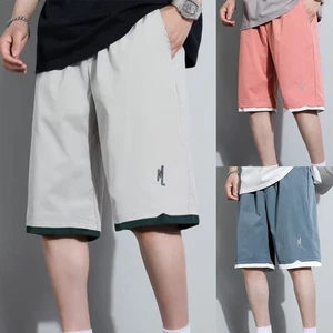 Essential Men's Thin Basketball Shorts with Straight Leg Design for Comfort - Picture 1 of 23