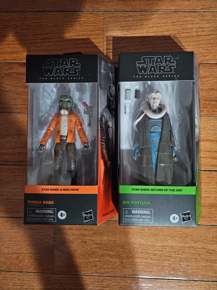 SERIE STAR WARS NEGRA 6 pulgadas Babero Forttuna y 6 pulgadas Ponda Babba Foto 1 de 1
