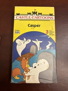 CASPER COLOR VHS 1987 CASTLE CARTOONS RARE VINTAGE KIDS VIDEO CLASSIC ANIMATION - Picture 1 of 8
