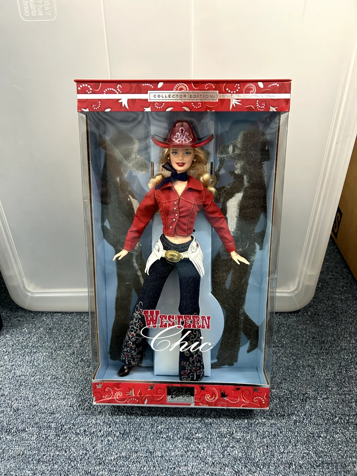 Barbie vaquera Western Chic 2001 en caja #55487 muñeca vintage en caja original Foto 1 de 1