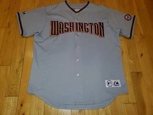 Vintage 2006 Majestic Gray WASHINGTON NATIONALS Mens MLB Baseball Team JERSEY XL - Picture 1 of 14