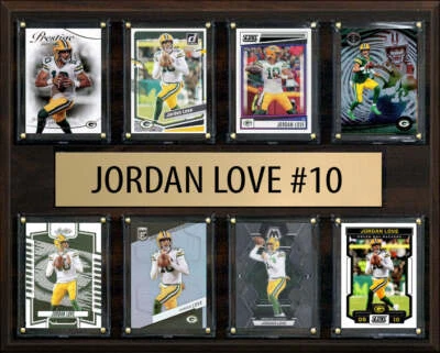 Jordan Love #10 8 tarjetas placa Donruss Score Panini 2023 2024 Green Bay Packers Foto 1 de 3
