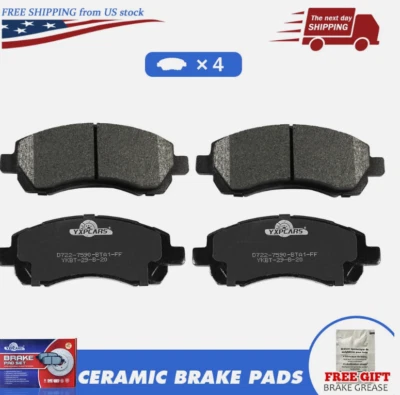 Front Ceramic Disc Brake Pads Set For 1997-2001 Subaru Impreza 1996-2000 Legacy Foto 1 de 4