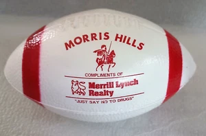 Vtg Plastic Merrill Lynch Reality Football Morris NJ No To Durgs 1980s NOS New - Picture 1 of 3