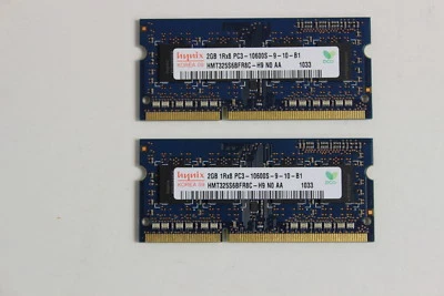 DELL V1RX3 2GB DIMM MEMORY QTY 2  HYNIX HMT325S6BFR8C-H9  1RX8 PC3-10600S - Image 1 of 2