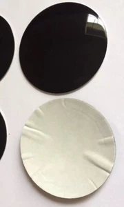 2pcs 3D Universal Aluminum Black 56 Mm/2 3/16 Wheel Center Caps Sticker - Picture 1 of 1