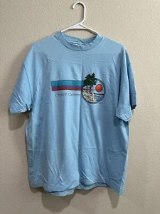 Vintage 1987 GIM T-Shirt “Chester, California” Nature Scene Graphic Tee Blue - Picture 1 of 5