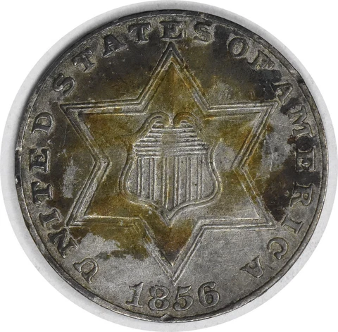 1856 Three Cent Silver EF Uncertified #149 Cover