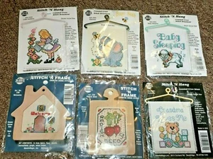 New Mini Counted Cross Stitch Lot Elephant, Baby, Grandma, Gardener, Seeds - Picture 1 of 6
