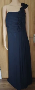 New Navy Lined Ruffle Detail Maxi Dress Size 2xl Prom/Black Tie Event - Picture 1 of 7