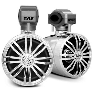Pyle 3.5’’ Waterproof Rated Off-Road Speakers - for Motorcycle or Car (Chrome)