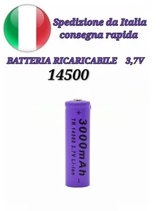 Batteria 14500 Yabo HQ 3.7V 300mAh  Disc.2A Flat Pole ricaricabile  - Foto 1 di 7