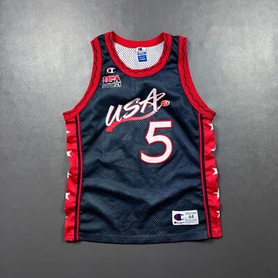 100% Authentic Grant Hill Vintage Champion 1996 USA Jersey Size 44 M L Mens - Image 1 of 4