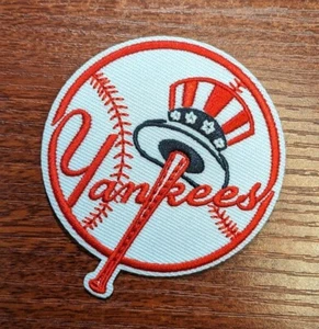 New York Yankees Patch MLB Baseball Embroidered Iron On Patch 2.5x2.75" - Picture 1 of 3