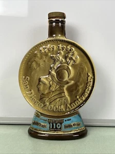 Jim Beam San Diego 200th Anniversary Bourbon Whiskey 1769-1969 Padre Decanter - Picture 1 of 7