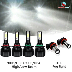 For Honda Civic 2006-2015 Combo LED Headlight Fog Light Kits Bulbs 6500K White - Picture 1 of 11