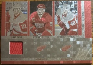 2010-11 Zenith Mozaics Materials Tomas Tatar/Nicklas Lidstrom/Henrik Zetterberg - Picture 1 of 2