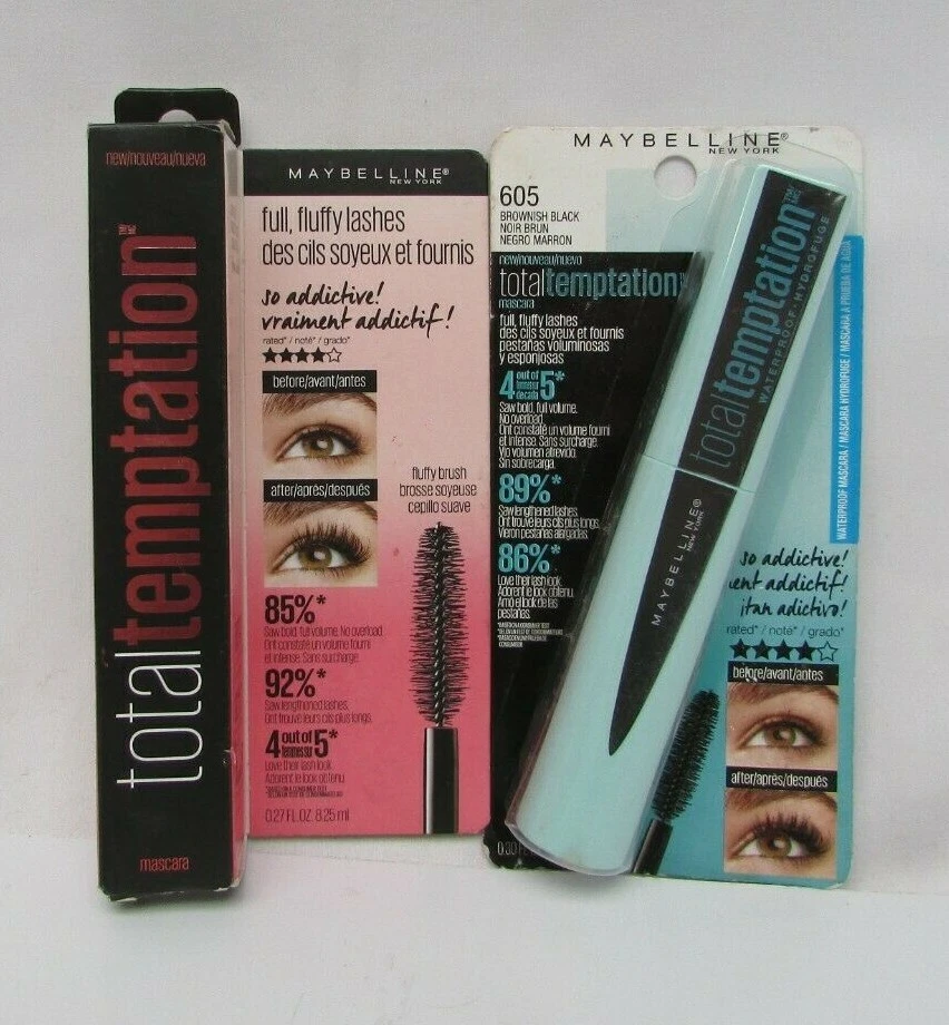 Maybelline 605 Total Temptation Waterproof Mascara Brownish Black